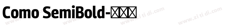 Como SemiBold字体转换